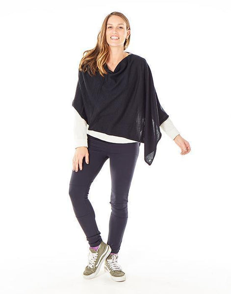 Torrey Poncho: Black - Final Sale