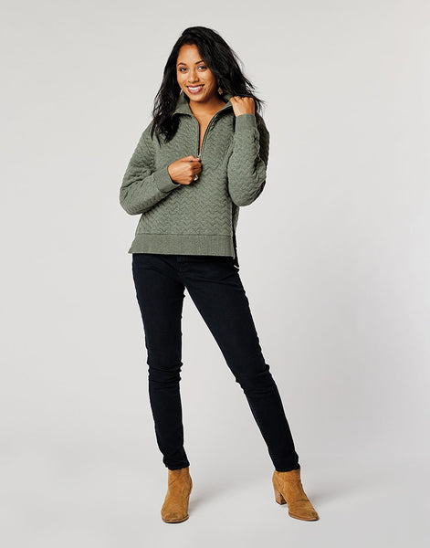 Pomona Pull Over: Moss Heather