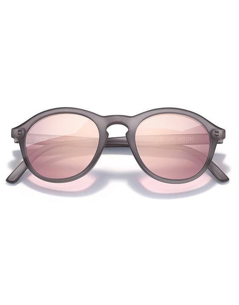 Sunski Singlefin Sunglasses: Grey Rose