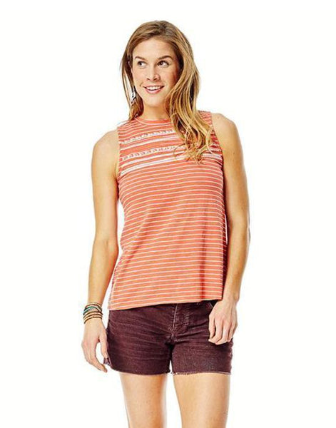 Yukon Tank: Sunkiss Aruba Stripe - Final Sale