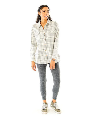 Cully Longsleeve Woven Shirt: Birch Plaid