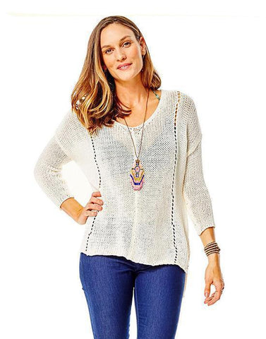 Destin Sweater: Ivory - Final Sale