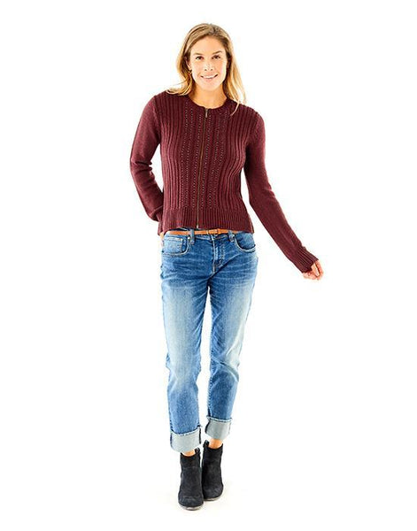 Sauvie Sweater: Merlot