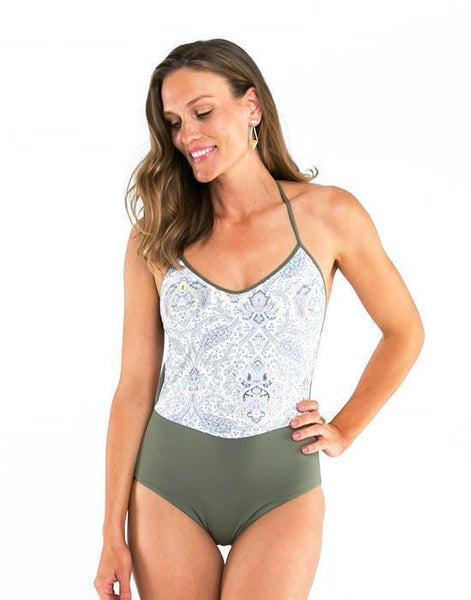 Waikiki One Piece: Olive Paisley