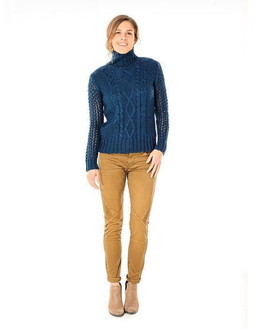 Eastpoint Sweater: Marled Teal - Final Sale