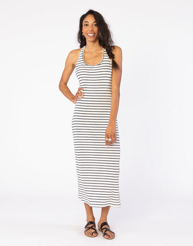 Isa Dress: Foam Stripe