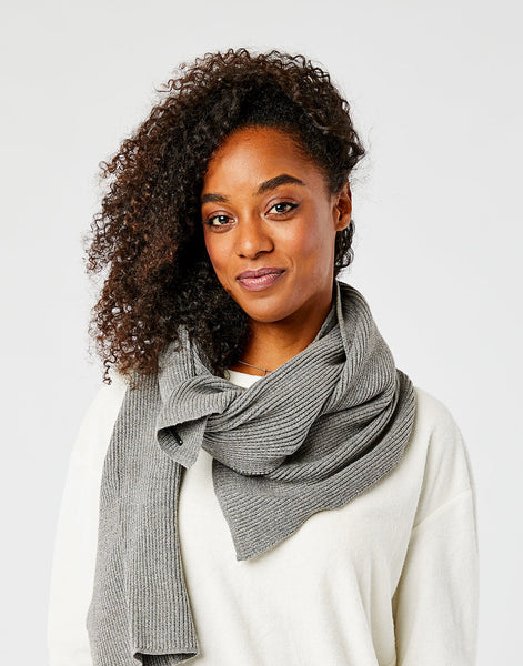 Zapata  Scarf: Pewter Heather