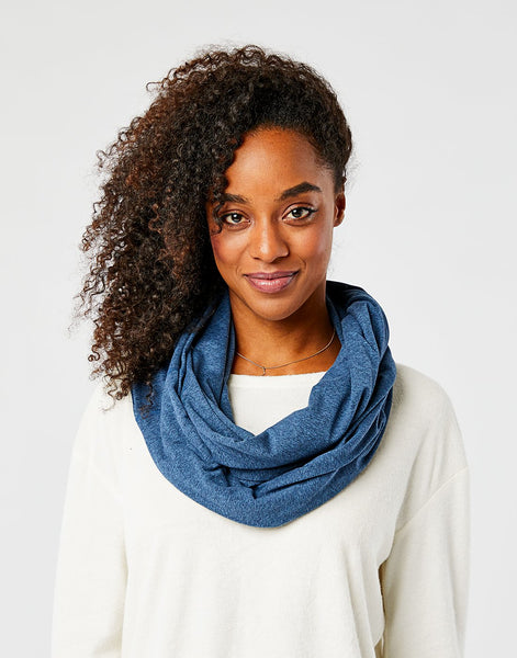 Talora Infinity Scarf: River Heather