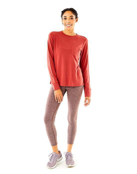 Mallory Longsleeve Tee: Sangria