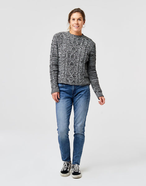 Walsh Sweater: Marled Limestone