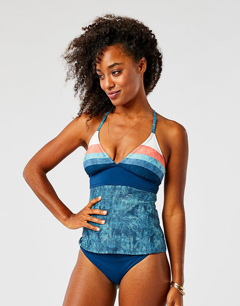 Dahlia Tankini: Strata Stripe