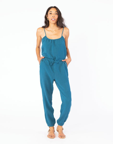 Jasmine Jumpsuit: Azul