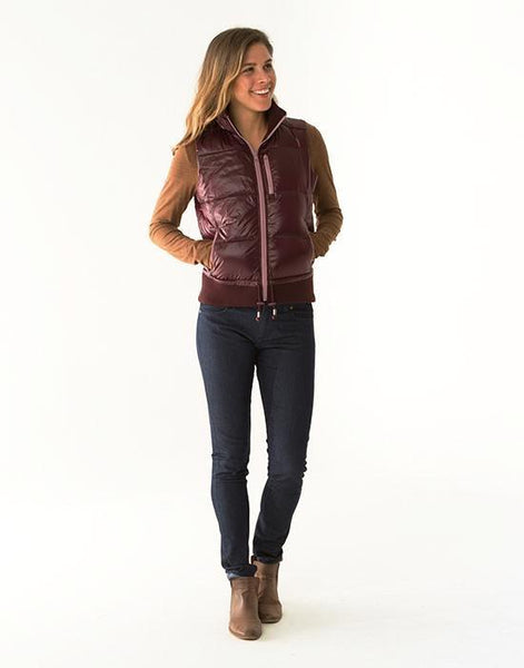 Corbet Vest: Mulberry - Final Sale