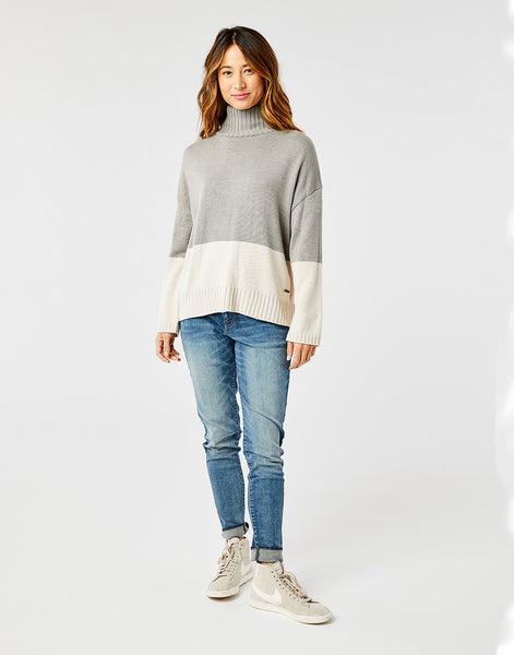 Montrose Turtleneck: Limestone Heather