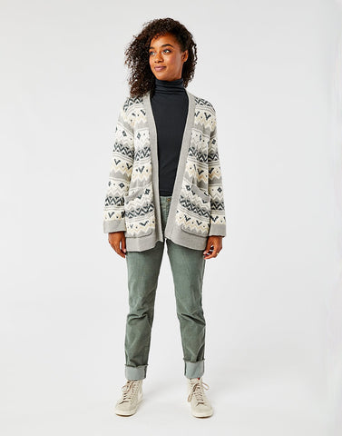 Idlewood Sweater: Limestone Fair Isle